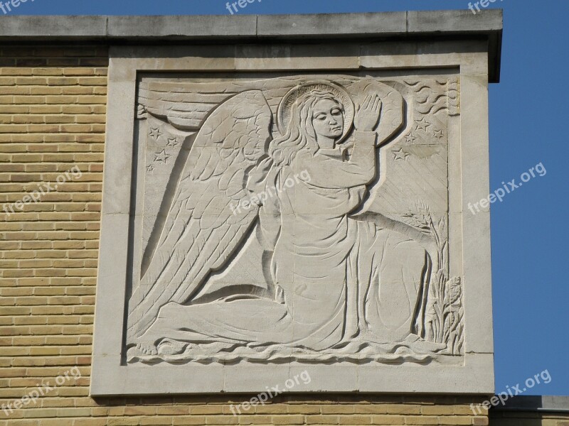 Antwerp Sint Walburgiskerk Church Relief Decor