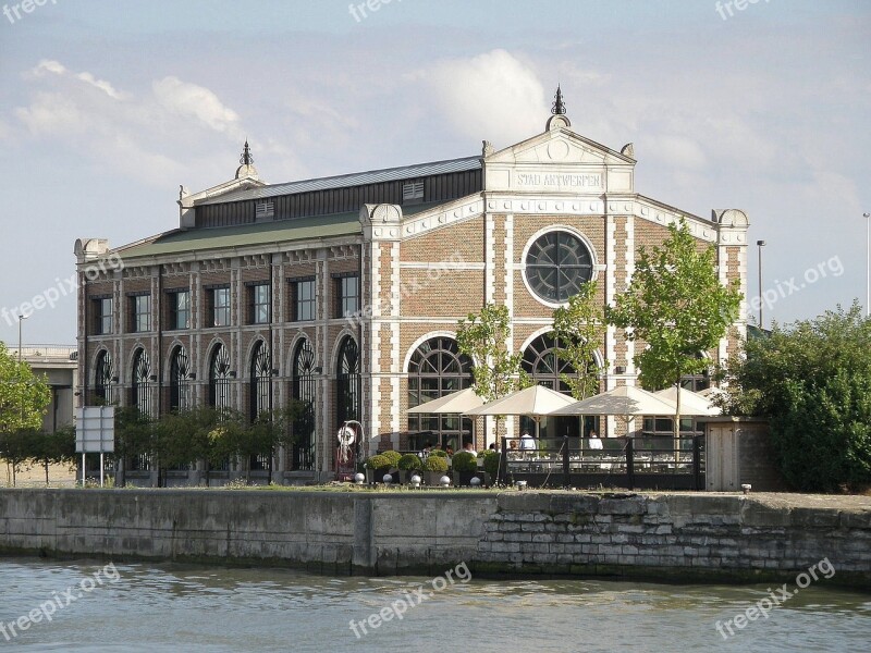 Antwerpen Pomphuis House Waterfront Architecture