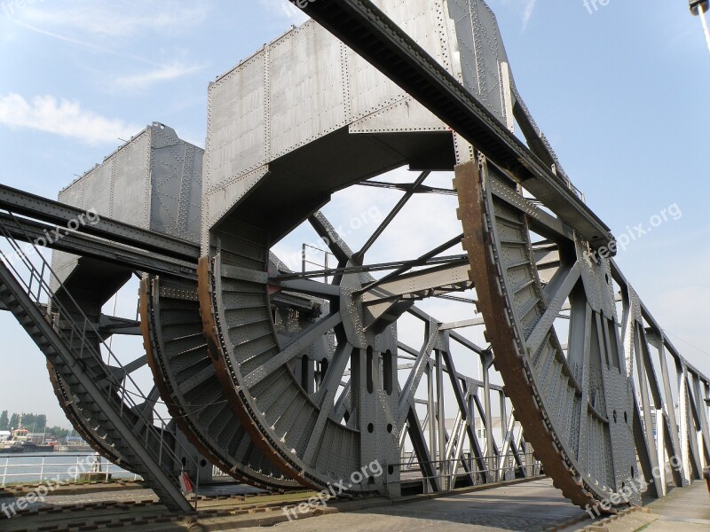 Antwerpen Mexicobrug Bridge Bascule Bridge Building