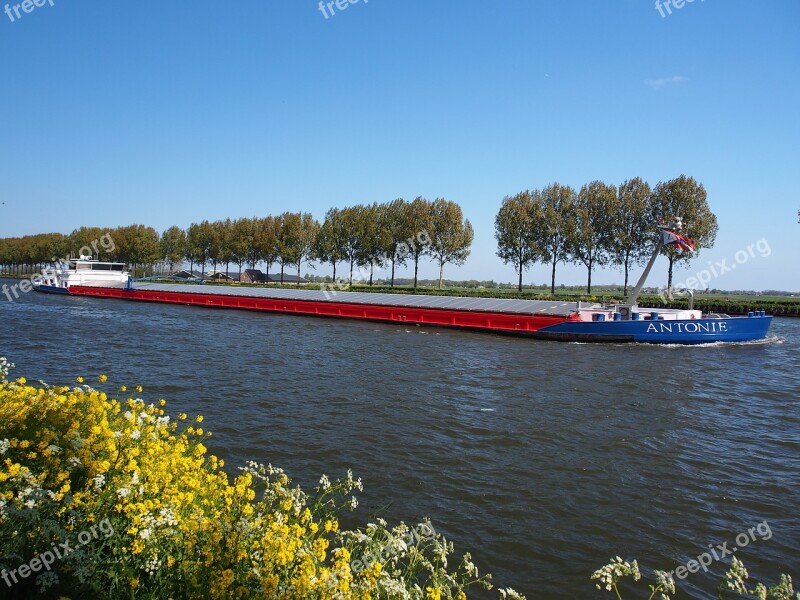 Antonie Ship Canal Rhine Freight