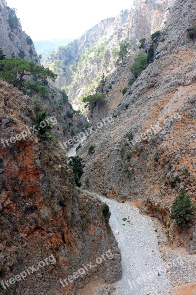 Aradena Gorge Crete Greece Path