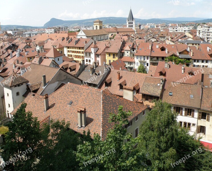 Annecy View Panorama City Town