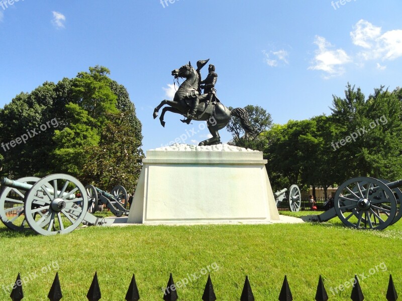 Andrew Jackson Sculpture Memorial Park Washington Usa