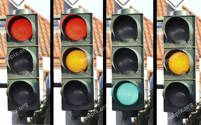 Traffic Light Signal Traffic Street Road