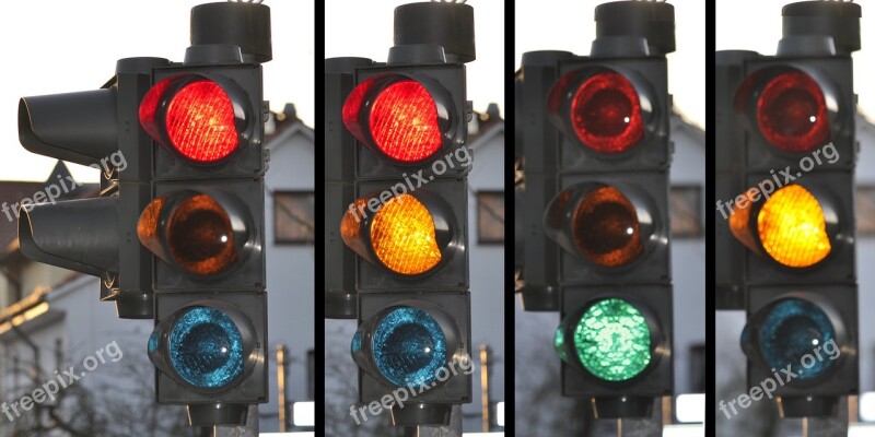 Traffic Light Signal Traffic Street Road