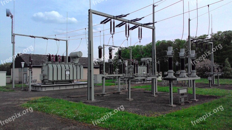 Current Line Substation Power Line Electricity