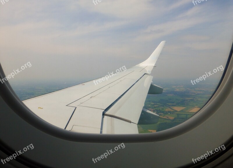 Window Window Seat Aircraft View Landscape