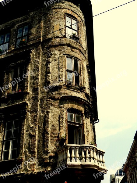 Budapest Building Balcony Free Photos