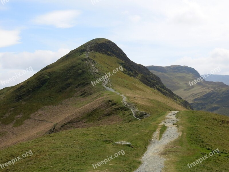 Catbells Summit Cumbria Derwent Water Hill