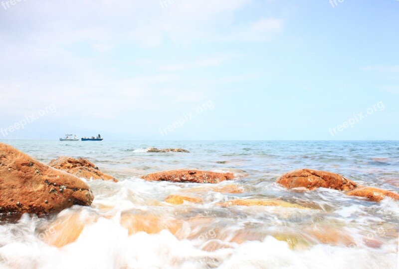 Sea Water Beach High Tide Free Photos