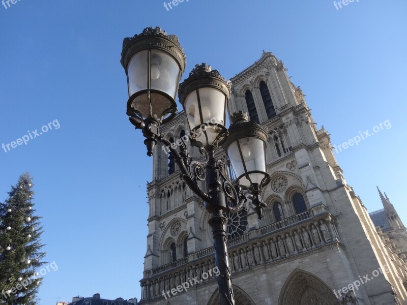 Paris France Notre-dame Attraction Free Photos