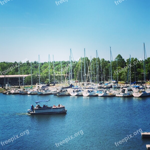 Pontoon Boat Water Lake River