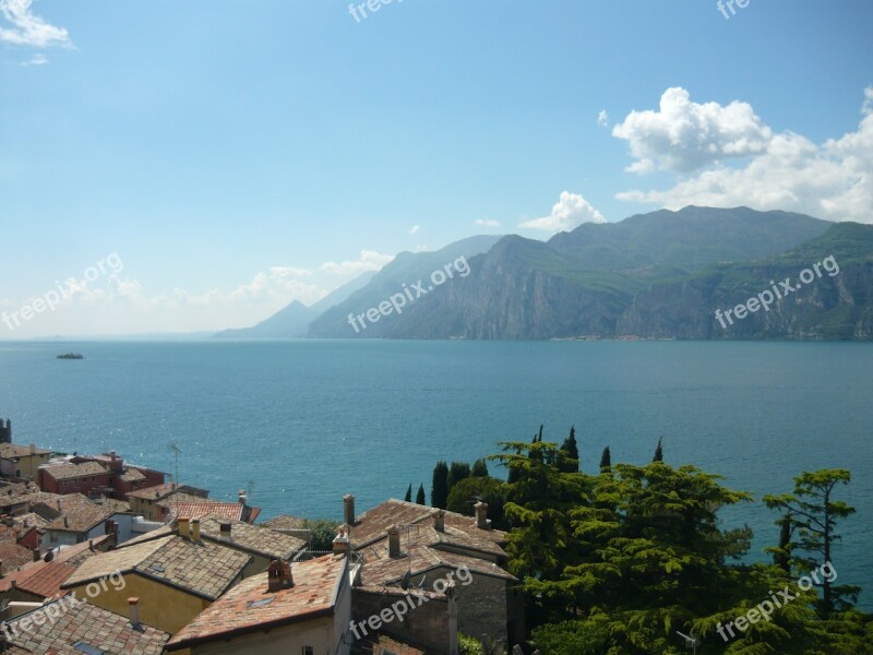 Italy Italian Lake Garda Mountain Free Photos