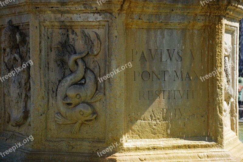 Stone Carving Rome Ancient Old