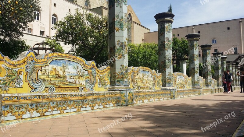 Naples Santa Chiara Monastery Historical Centre Monuments