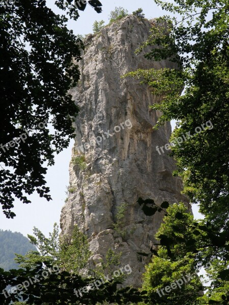 Allèves Haute-savoie France Tours Saint Jacques Rocks