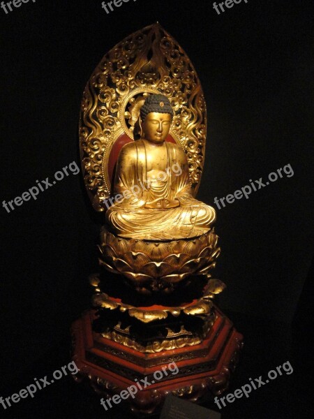 Amida Buddha Japan Museum Exhibit