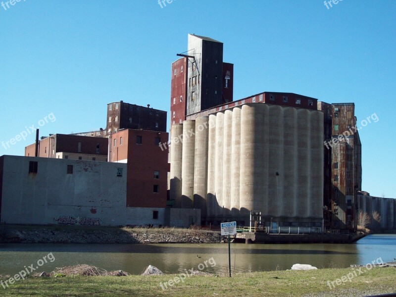 American Grain Complex Buffalo Grain Silos Storage