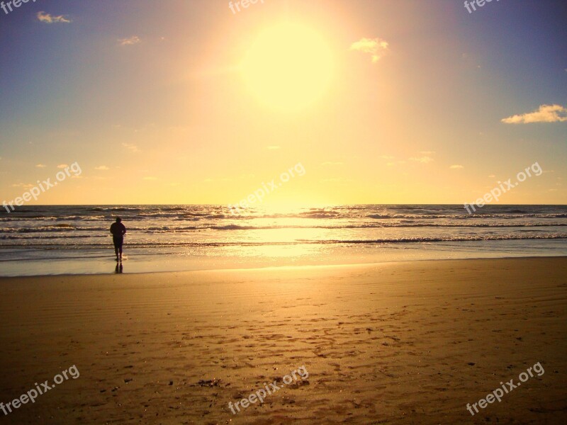 Santa Teresita Beach Buenos Aires Argentina Sunset