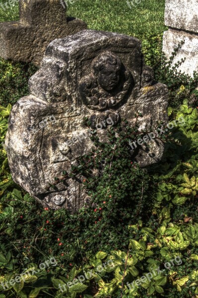 Old Cemetery Gelsdorf Cross Stone Symbol