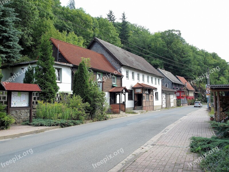 Altenbrak Ludwigshuette Street Houses Village