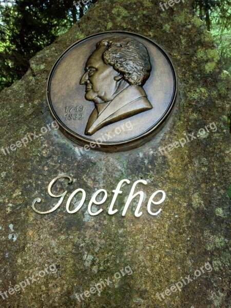 Altenberg Goethe Memorial Relief Saxony