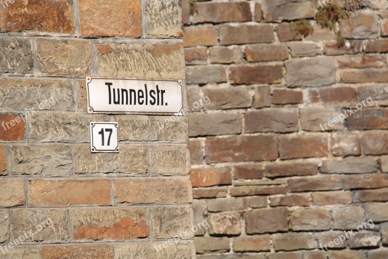 Altenahr Tunnelstraße Sign Name Street