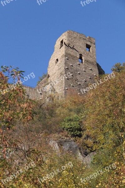 Castle Are Altenahr Ruin Tower Fortress