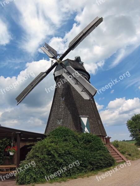 Windmill Donsbrüggen Farm Windpower Rural