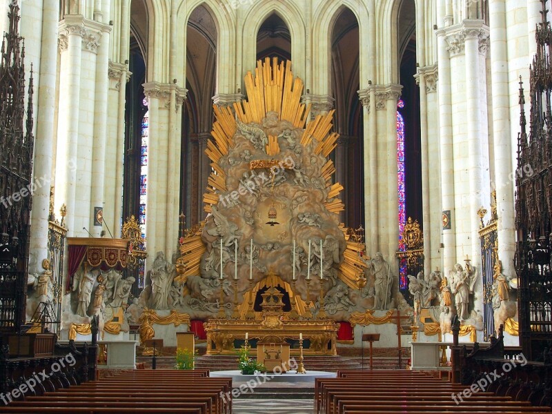 Amiens Altar Cathedral Notre Dame Catholic