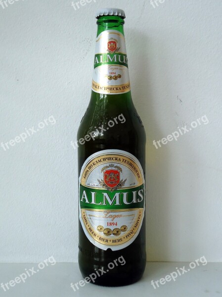 Almus Lager Beer Bottle Drink