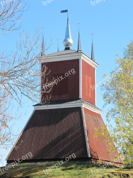 Almunge Church Sweden Wooden Bell Tower