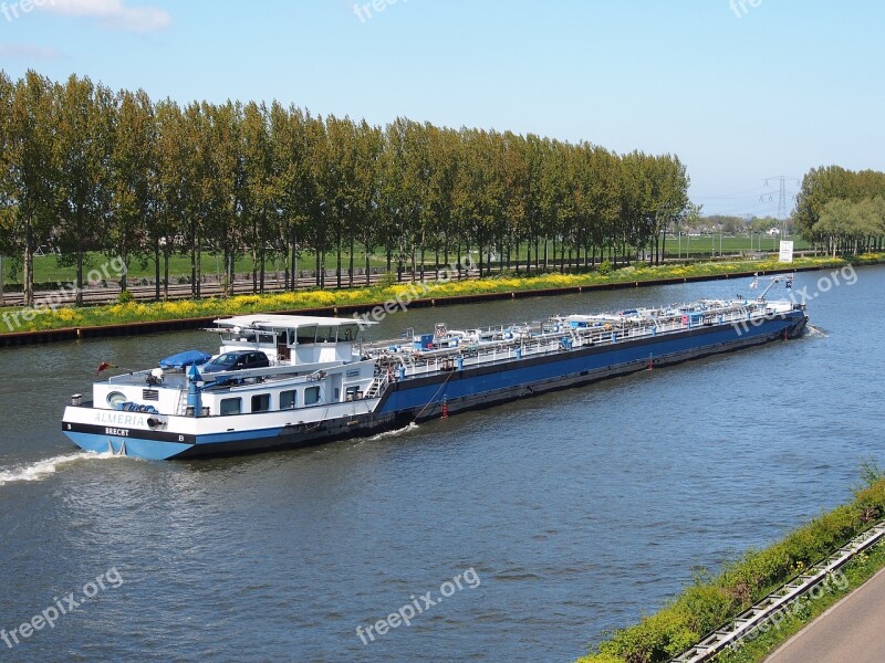 Almeria Amsterdam Rhine Canal Ship Vessel Waterway