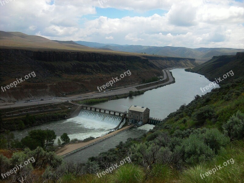 Dam River Environment Electricity Hydroelectric