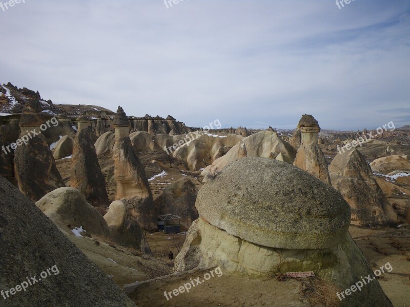 Capadokia Landscape Tuff Stones Erosion Free Photos