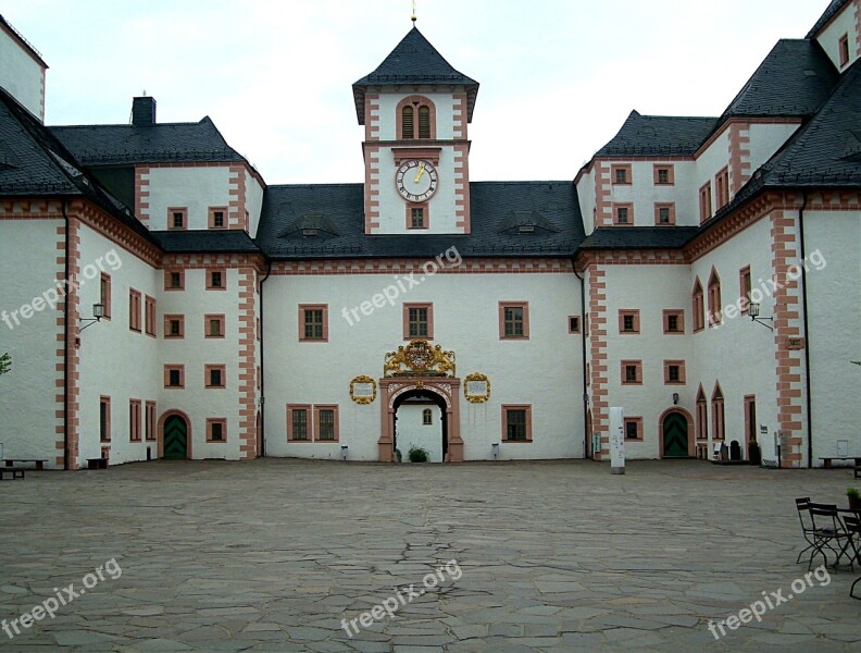 Augustusburg Ore Mountains Castle Castle Courtyard Building