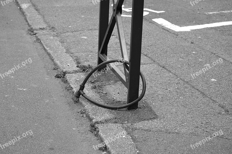 Anti-theft Padlock Security Black And White City