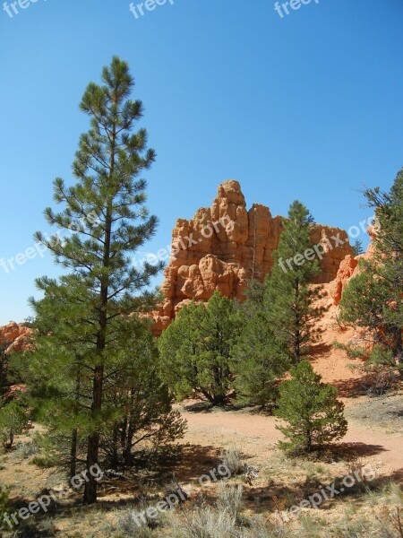 Red Canyon Mountains Usa Free Photos