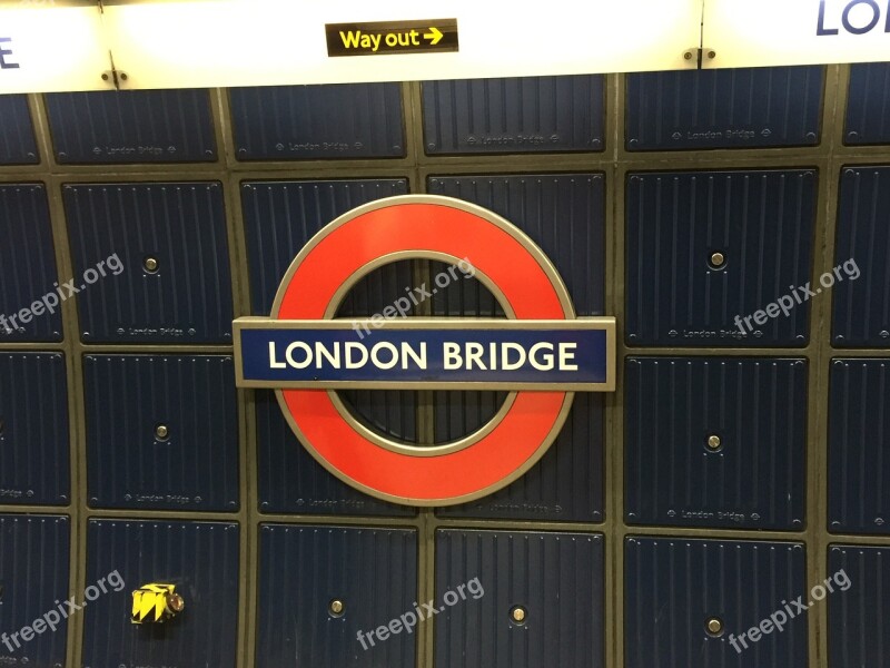 London Bridge Underground Station London England