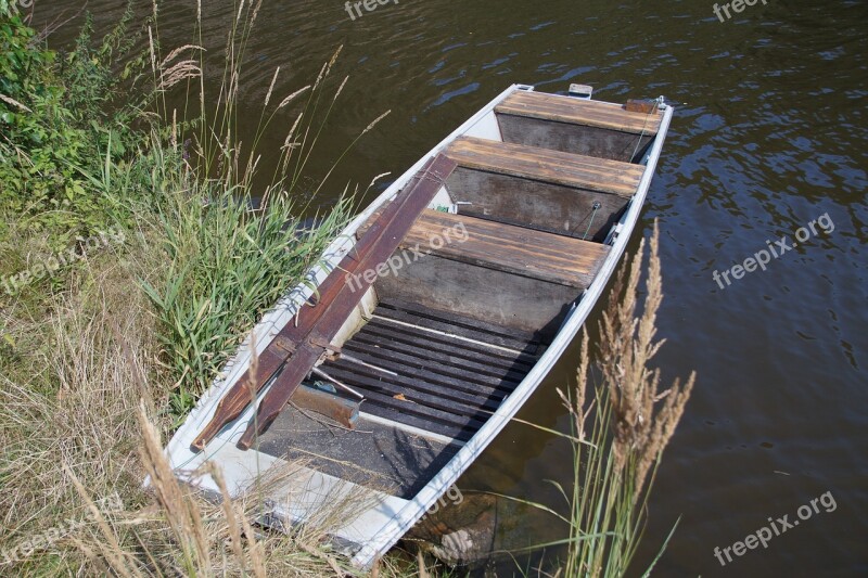 Rowboat Barge Punts Bank Boat