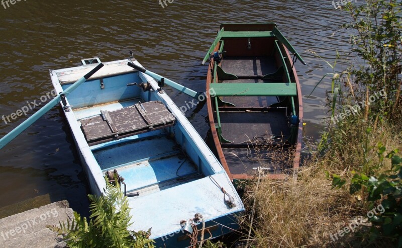 Rowboat Barge Punts River Boat