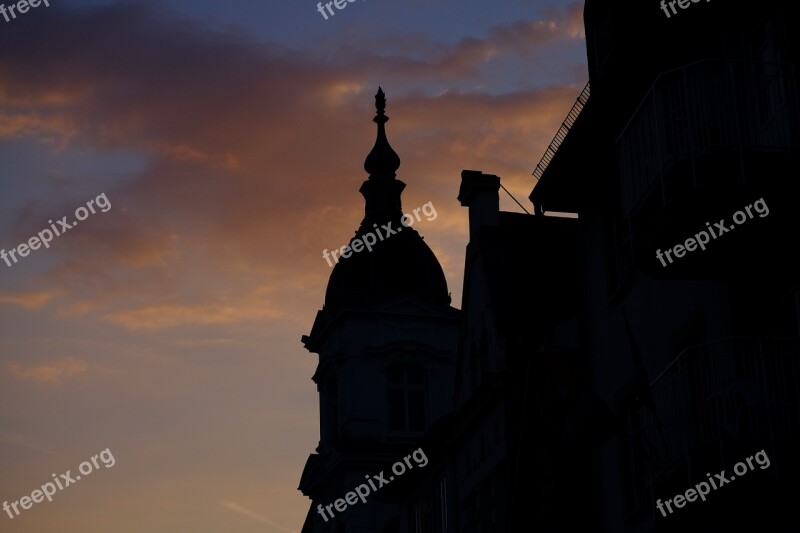 Silouette House Building Facade City