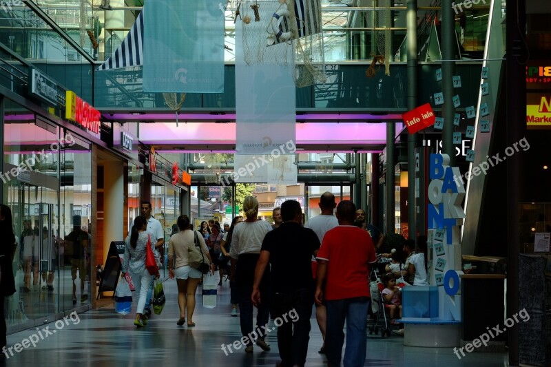 Romans Passage Mainz Shopping Street Shopping People Crowd