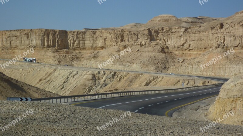 Desert Dead Sea Israel Landscape East