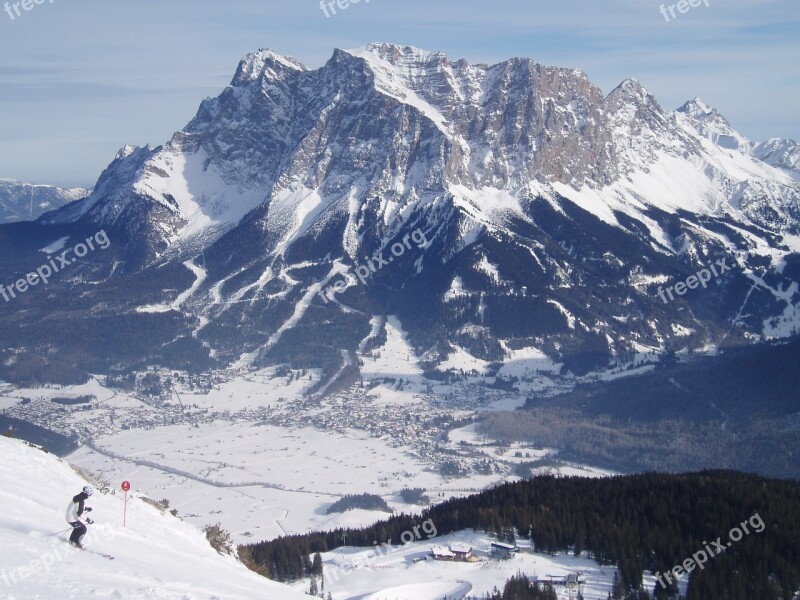 Landscape Mountains Alpine Zugspitze Free Photos