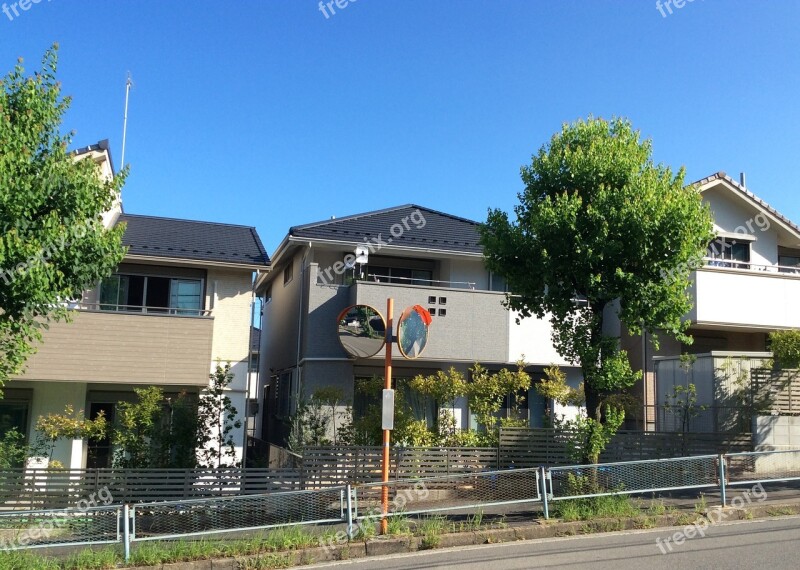 Houses Sky Blue Building Residential