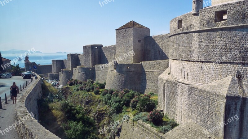 Dubrovnik Walls Bastions Free Photos