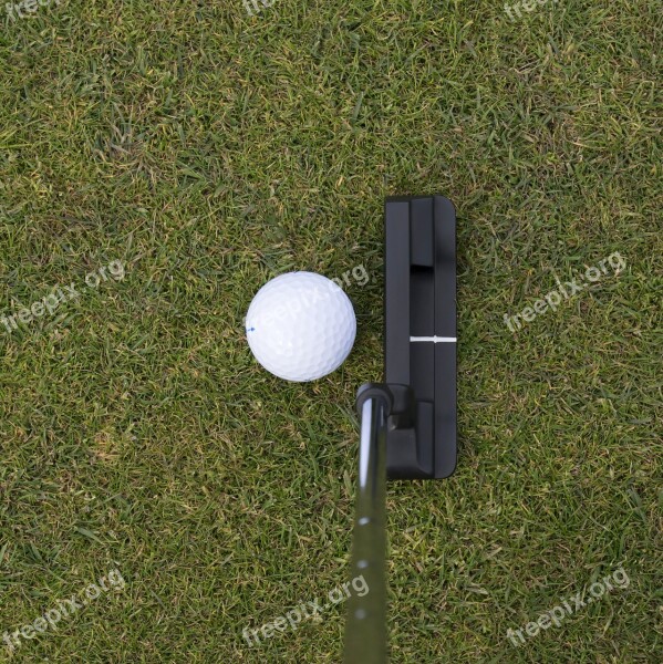 Golf Putter Putting Grass Sport