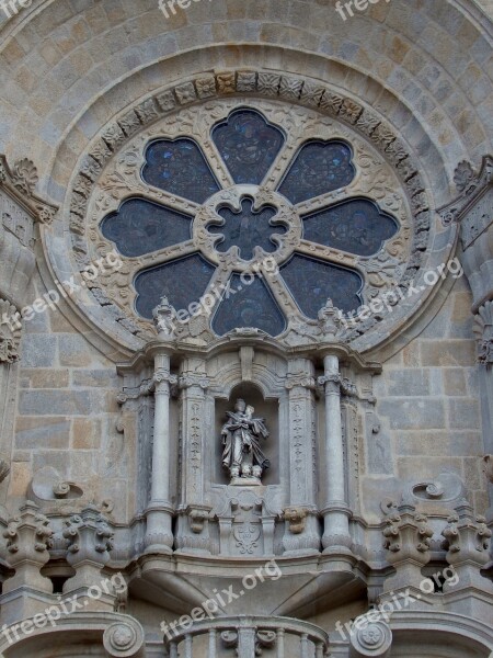 Rosette Cathedral Porto Portugal Free Photos