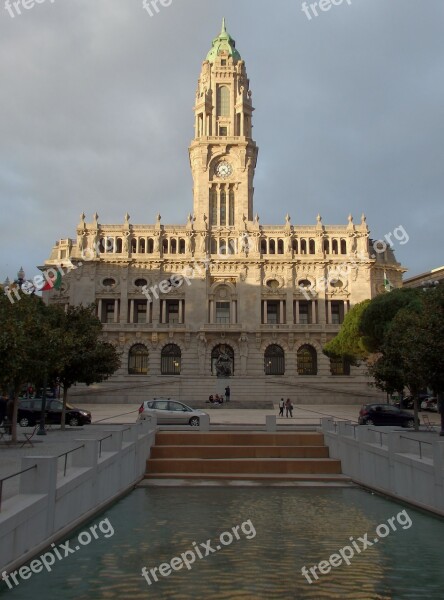 City Hall Porto Portugal Free Photos